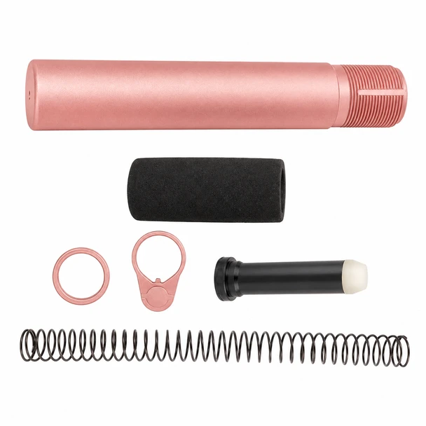 AR-15 Rose Gold Pistol Buffer Tube Kit