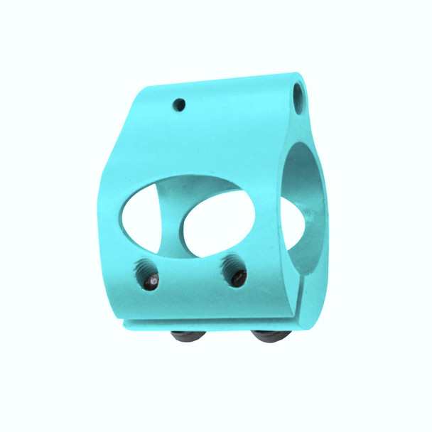 AR-15 Cerakote Robins Egg Blue Open Skeletonized .750 Gas Block