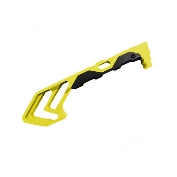 AR-15 Yellow Aluminum Curved Foregrip