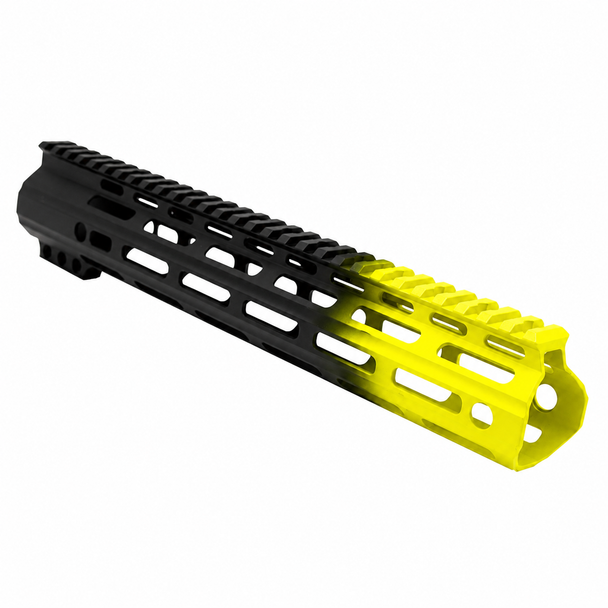 AR-15 12" Custom Lemon Zest Yellow Gradient MLOK Handguard