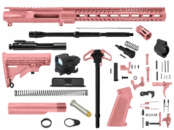 AR-15 Cerakote Rose Gold Ultimate Rifle Build Kit