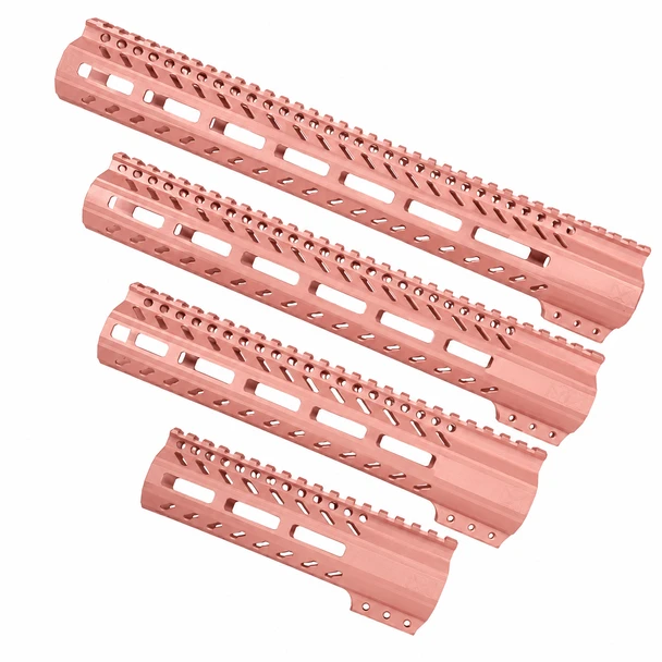 AR-15 Rose Gold M-LOK Free Float Handguard