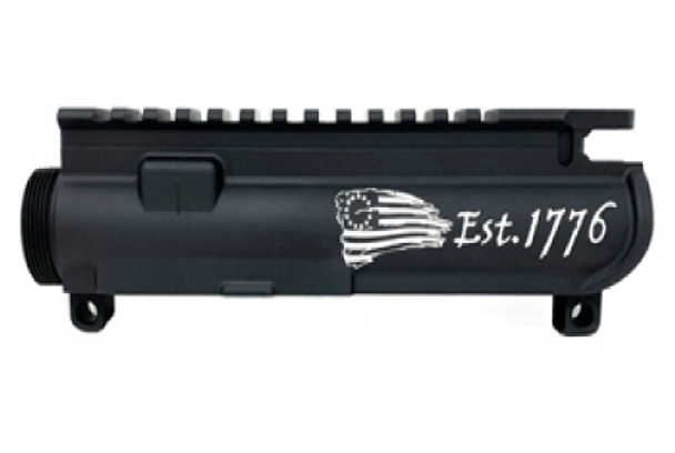 Engraved M4 Stripped Upper Receiver - Betsy Ross Flag Est. 1776