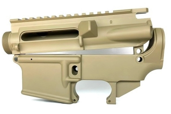 80% Lower & Upper Receiver Set w Magpul Flat Dark Earth Cerakote-A1Armory