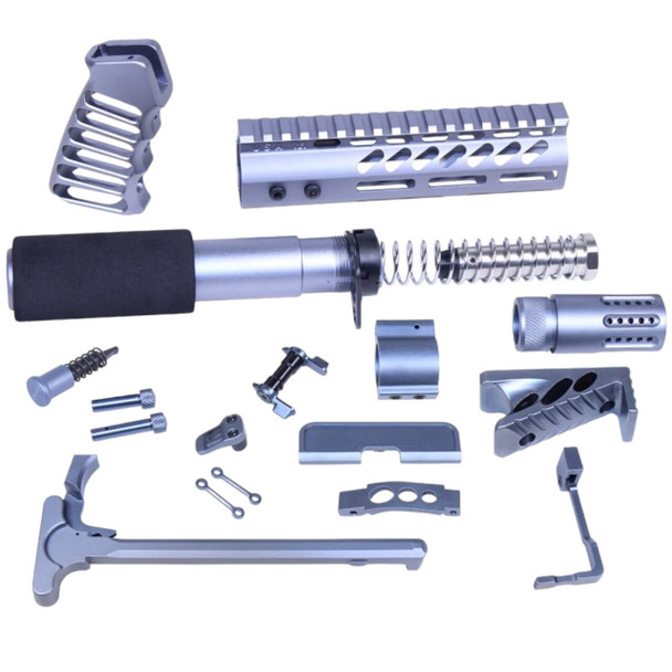 Guntec AR-15 Grey Anodized Ultimate Pistol Kit