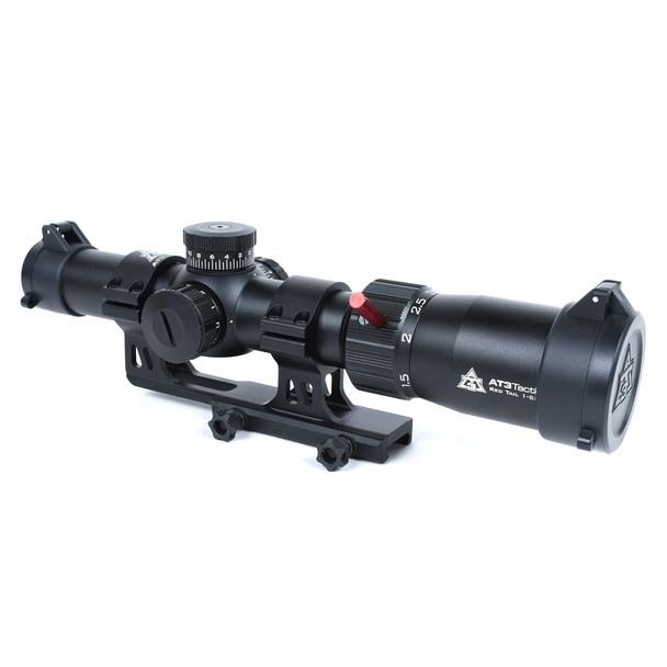 AT3™ Red Tail™ Rifle Scope with Mount – 1-4x or 1-6x Magnification – 5.56 Illuminated BDC Reticle