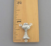 Communion Chalice Rosary Center .9" - Lot 3