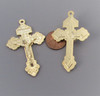PARDON Rosary Crucifix 2.25" GOLD