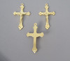 Teardrop Crucifix 1.5" GOLD -Lot 3