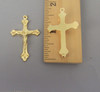 Teardrop Crucifix 1.5" GOLD -Lot 3