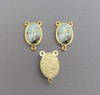 Baptism Baby Rosary Center Small GOLD - Lot 3