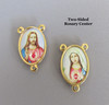 Sacred & Immaculate Heart Center 1" LARGE 2 side GOLD