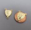 HEART Shape Rosary Center Mary & Jesus GOLD - Lot 3