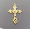 GRAPE Rosary Crucifix 2" LARGE GOLD