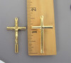 Standard Rosary Crucifix 1.5" Gold - Lot 3