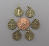 Saint BENEDICT Holy Medal SMALL Bronze ~ Lot 6