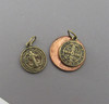 Saint BENEDICT Holy Medal SMALL Bronze ~ Lot 6