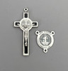 Rosary CENTER & CRUCIFIX Saint Benedict LARGE Black