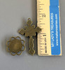 Rosary CENTER & CRUCIFIX & PATER Our Lady of Grace 8pc BRONZE