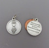 First 1st Communion Chalice Charm ROUND w/ Prayer