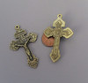 Pardon Rosary Crucifix 2" Bronze