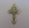 Pardon Rosary Crucifix 2" Bronze