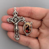  Rosary CENTER & CRUCIFIX & PATER Mary UNDOER of KNOTS 8pc