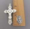  Rosary CENTER & CRUCIFIX & PATER Mary UNDOER of KNOTS 8pc
