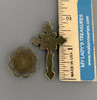 Rosary CENTER & CRUCIFIX & PATER Immaculate Heart Mary 8pc BRONZE