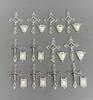 Lot 24 Rosary Crucifixes & Centers