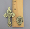 Rosary CENTER & CRUCIFIX Set ~ Pardon BRONZE
