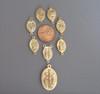 7 Sorrows Dolors Chaplet Set ~ 8 pc GOLD