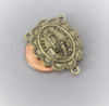 Lady Fatima Scallop Rosary Center BRONZE
