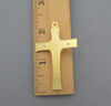 Traditional Rosary Crucifix 2" LARGE Gold