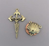 Rosary CENTER & CRUCIFIX St JAMES Camino de Santiago BRONZE