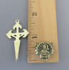 Rosary CENTER & CRUCIFIX St JAMES Camino de Santiago BRONZE