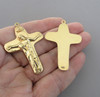 Schoenstatt Rosary Crucifix GOLD 2 pc