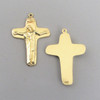 Schoenstatt Rosary Crucifix GOLD 2 pc
