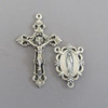Scallop Lady Guadalupe Rosary Crucifix & Centerpiece 2pc
