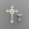 Rosary CENTER & CRUCIFIX First 1st Communion RHINESTONE