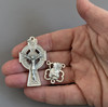Rosary CENTER & CRUCIFIX ~ Shamrock Patrick