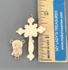 Rosary CENTER & CRUCIFIX Set ~ ROSE GOLD