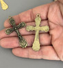 Curved THORN Crucifix BRONZE -Lot 3