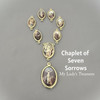 7 Sorrows Dolors Chaplet ~ 8 pc COLOR Gold