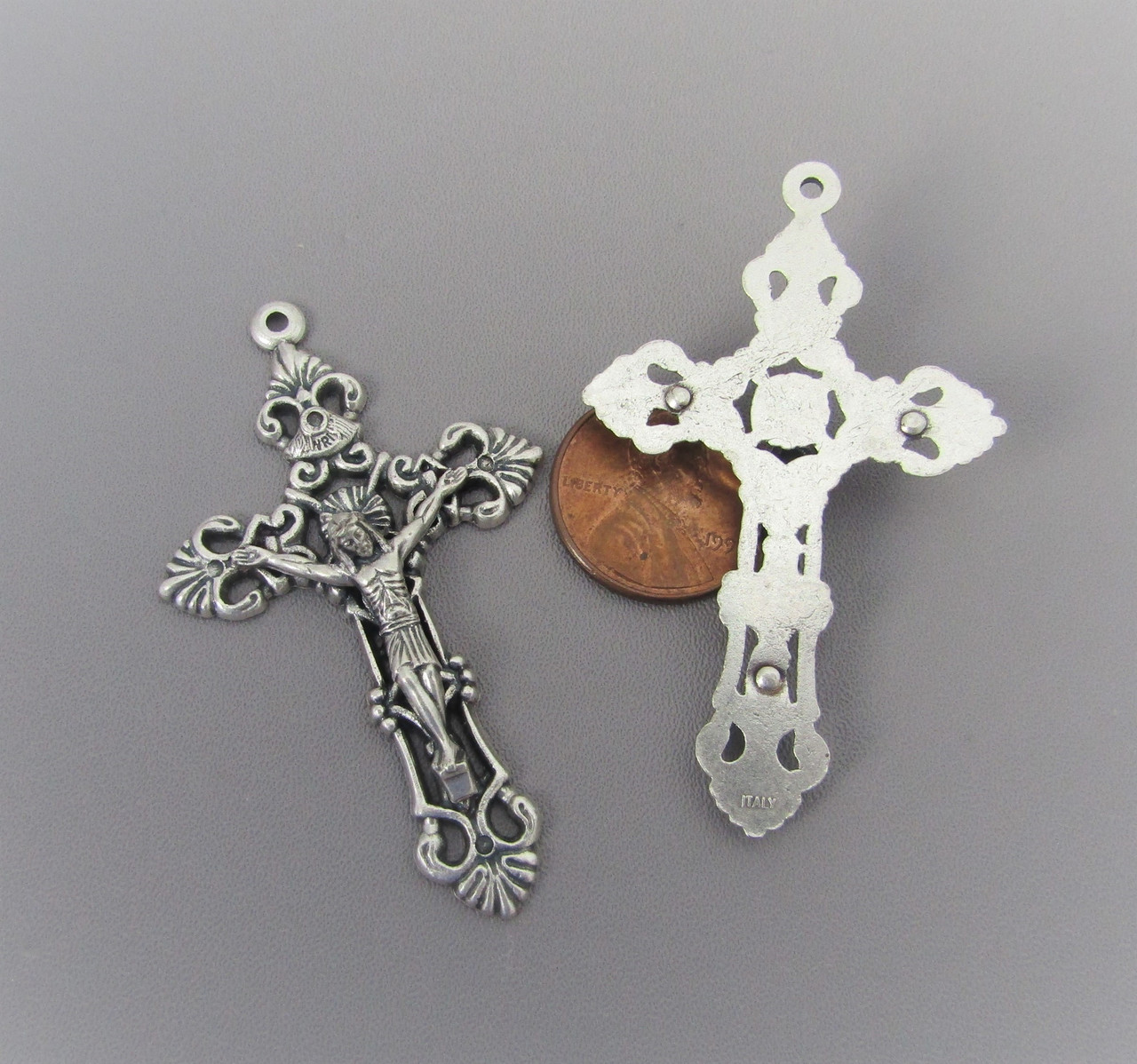 Filigree 2" Rosary Crucifix ~ Large