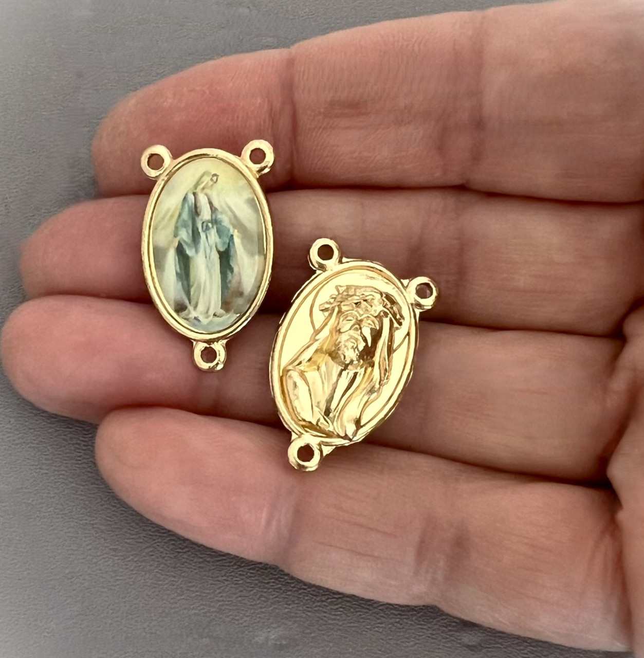 Our Lady Grace Center Large GOLD- Lot 3