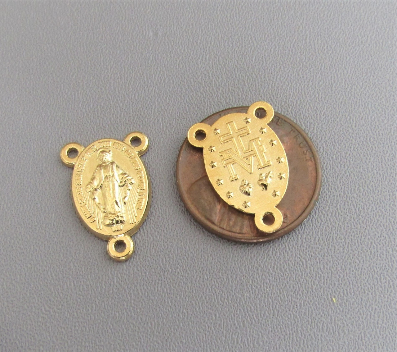 Miraculous Oval Center 1/2" GOLD ~ Lot 3