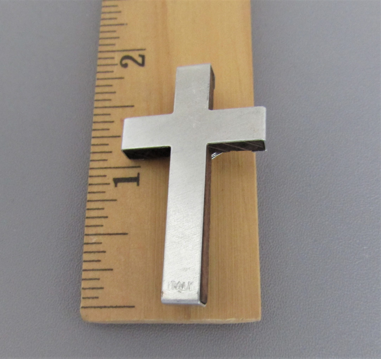 Brown Wood Rosary Crucifix 1.75" MEDIUM