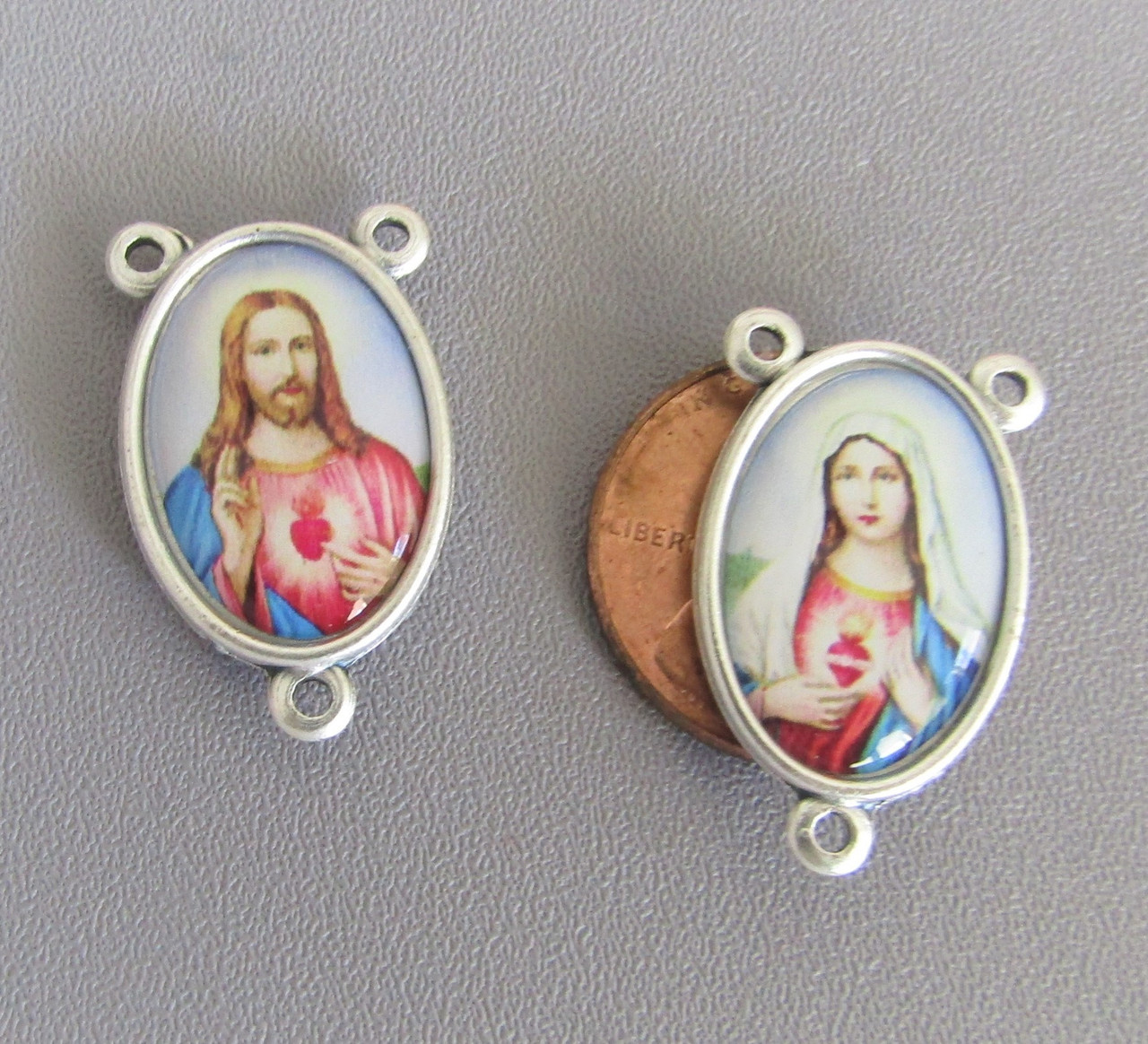 Sacred & Immaculate Heart Center 1" COLOR 2 side LARGE