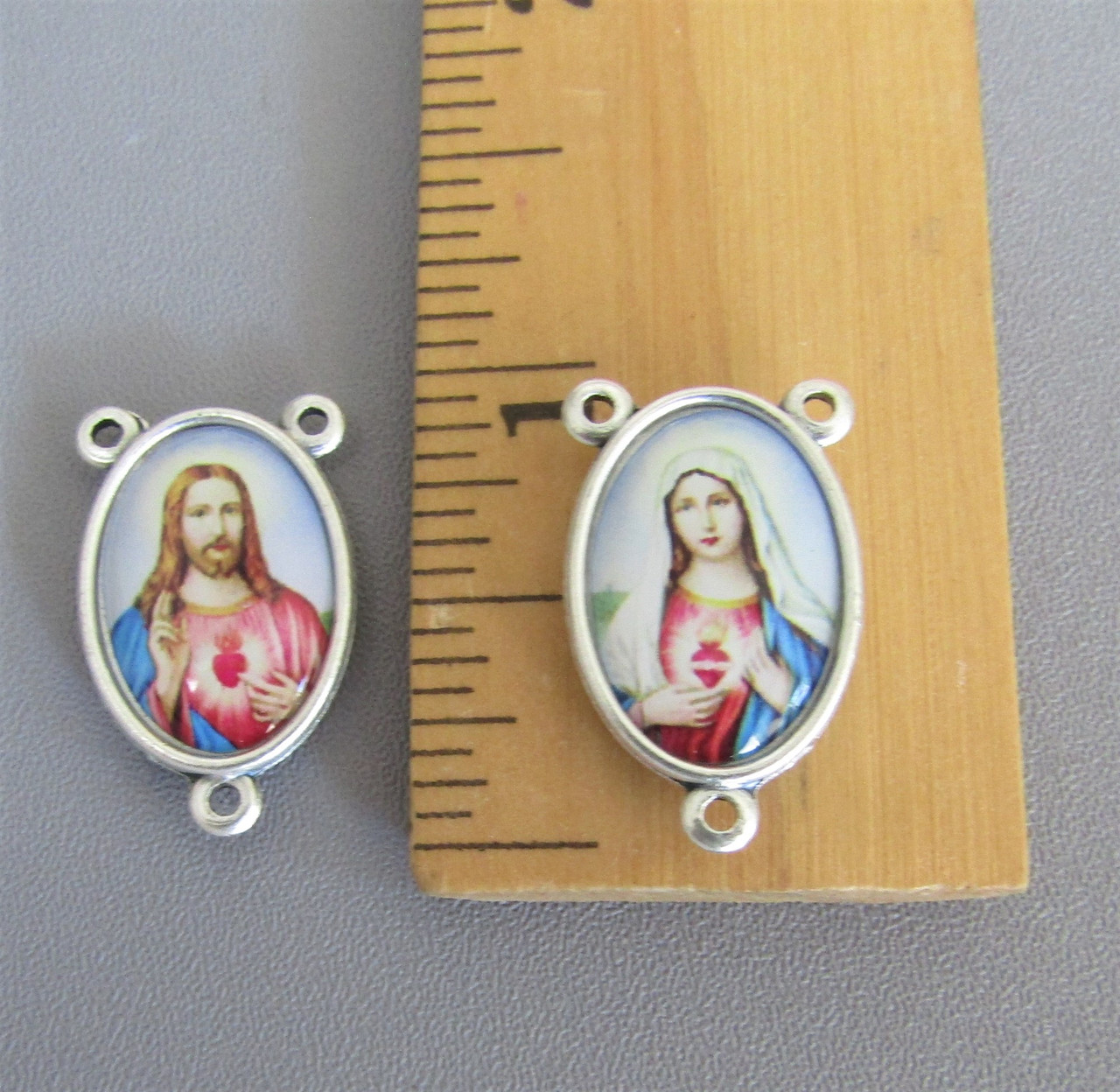 Sacred & Immaculate Heart Center 1" COLOR 2 side LARGE